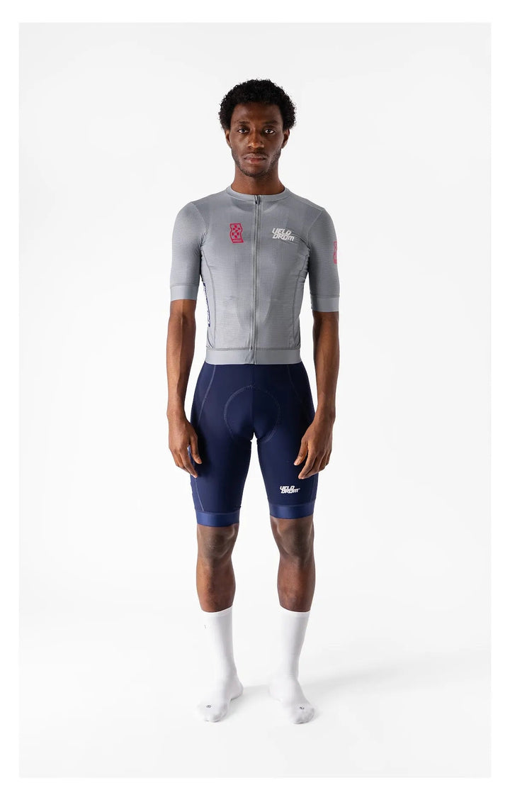 VELODROM RACEDAY 3.0 MAILLOT - GREY/DUSTY RED