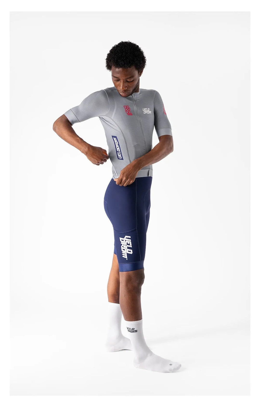 VELODROM RACEDAY 3.0 MAILLOT - GREY/DUSTY RED