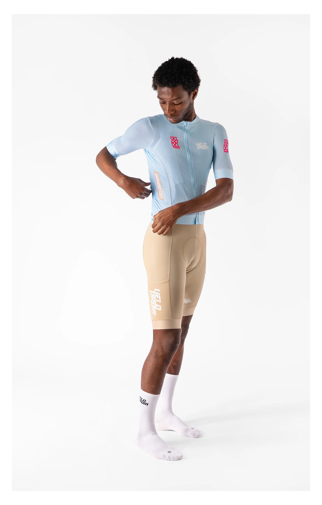 VELODROM RACEDAY 3.0 MAILLOT - LIGHT BLUE/WHITE/PINK