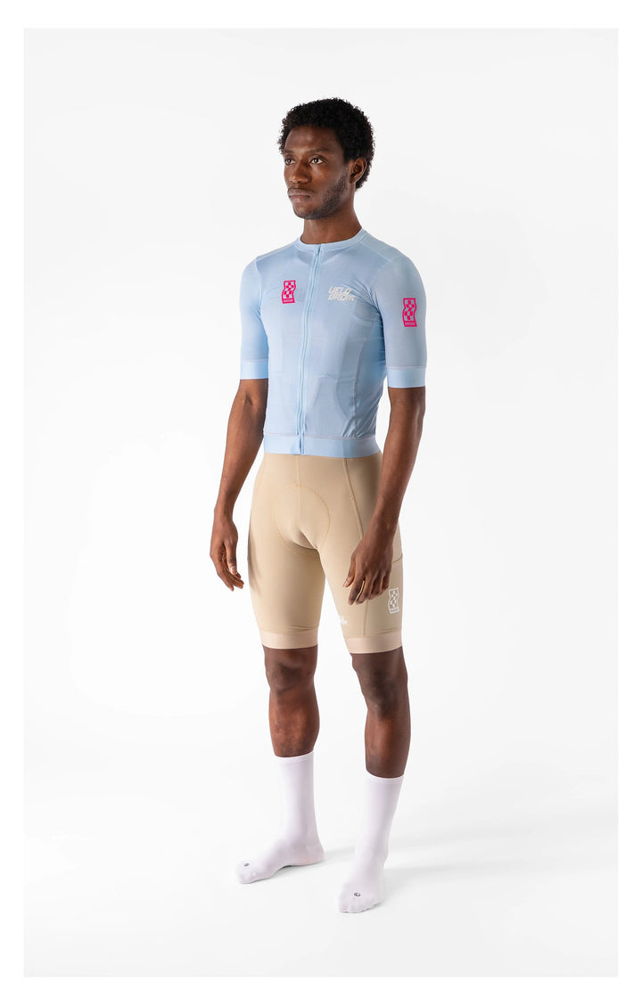 VELODROM RACEDAY 3.0 MAILLOT - LIGHT BLUE/WHITE/PINK