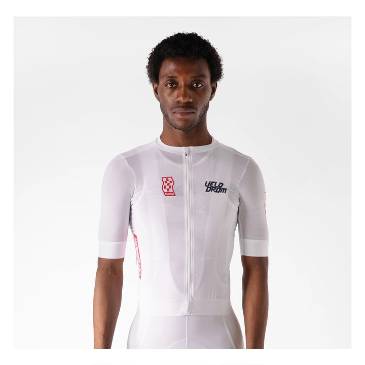VELODROM RACEDAY 3.0 MAILLOT - WHITE/NAVY/FLUSH