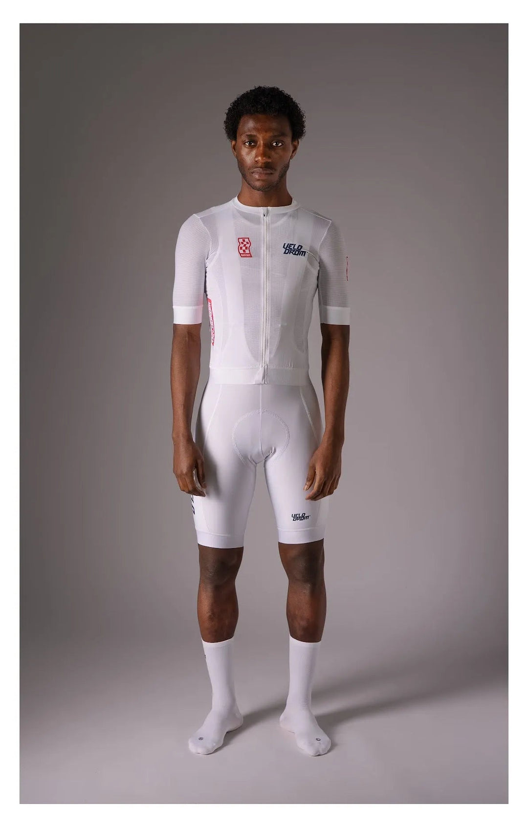 VELODROM RACEDAY 3.0 MAILLOT - WHITE/NAVY/FLUSH