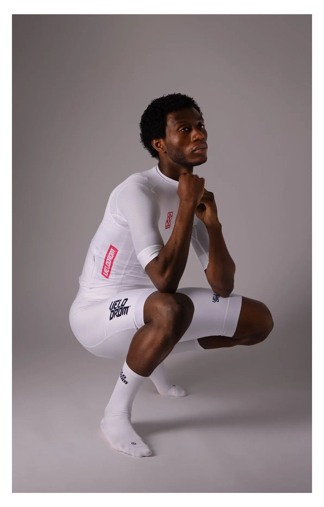 VELODROM RACEDAY 3.0 MAILLOT - WHITE/NAVY/FLUSH