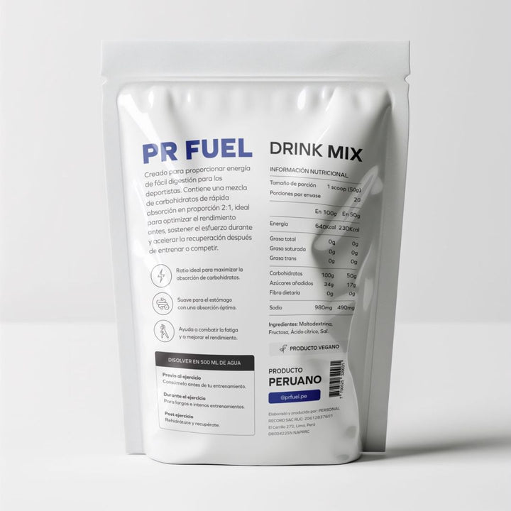 PR Fuel Drink Mix 1KG (20 Porciones) - Neutro
