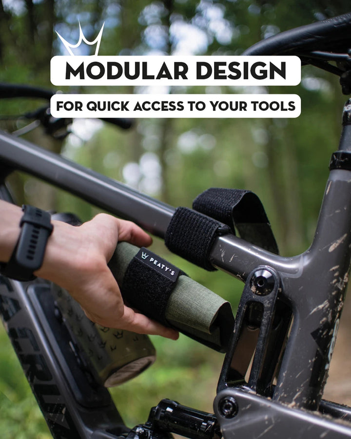 Peaty's Portaherramientas Holdfast Trail Tool Wrap - Black