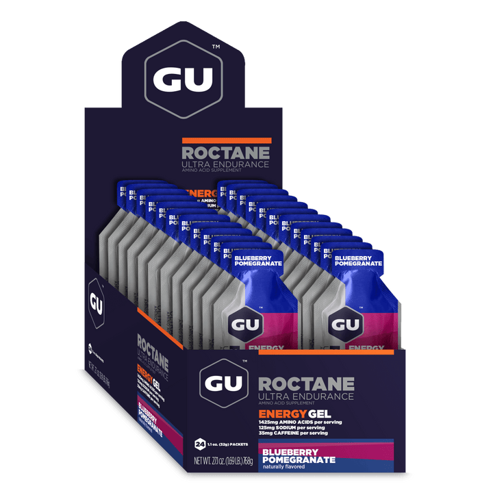 GU Gel Energizante Roctane - Granada & Arándano (Caja de 24 Unidades)