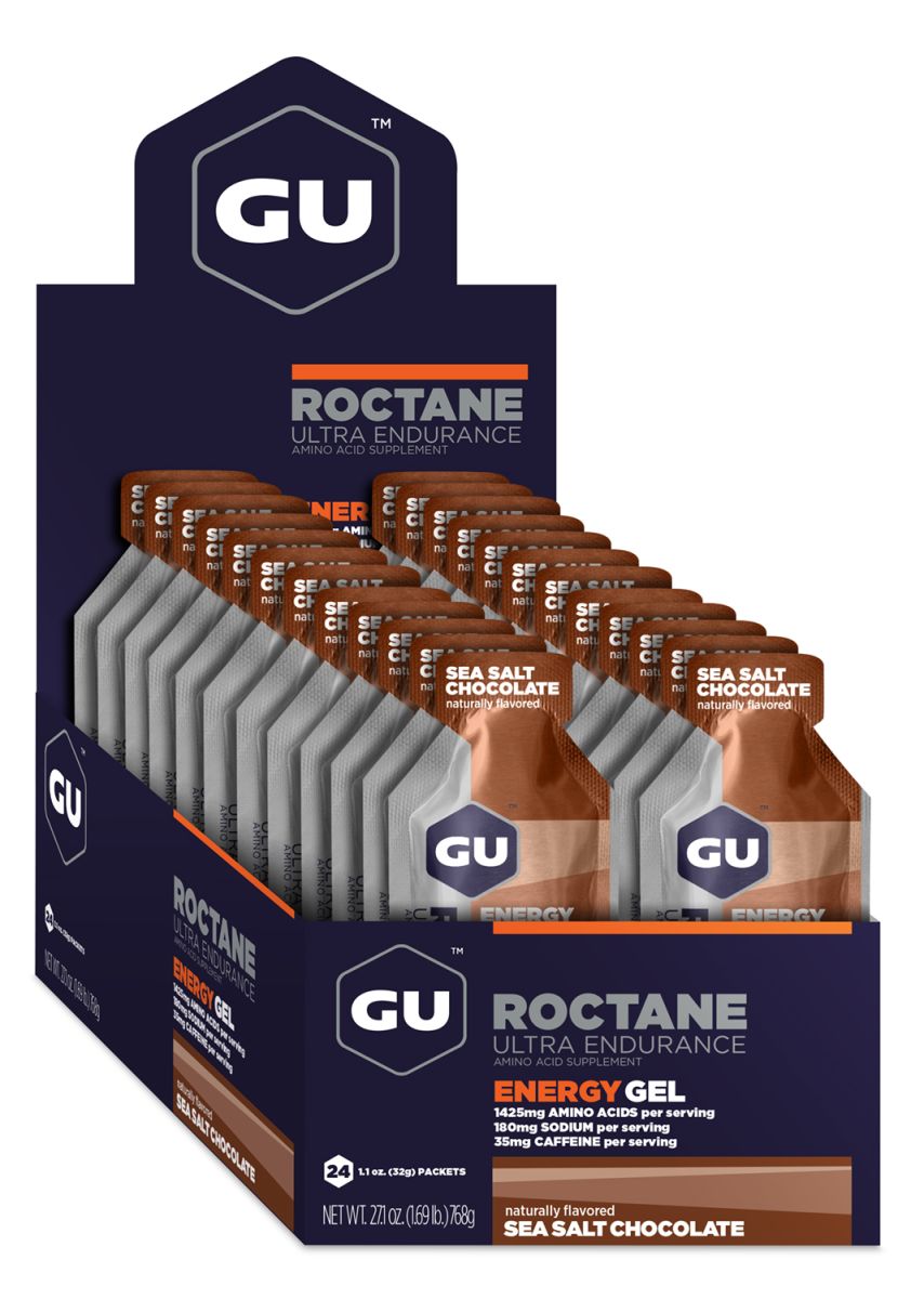 GU Gel Energizante Roctane - Sea Salt Chocolate (Caja de 24 Unidades)