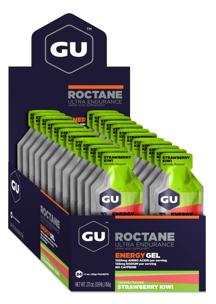 GU Gel Energizante Roctane - Fresa Kiwi (Sin Cafeína) (Caja de 24 Unidades)