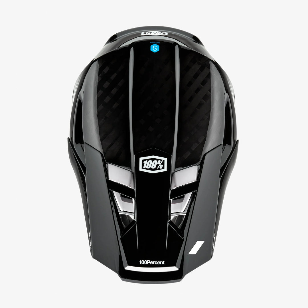 100% Aircraft 2 Carbon Black/White