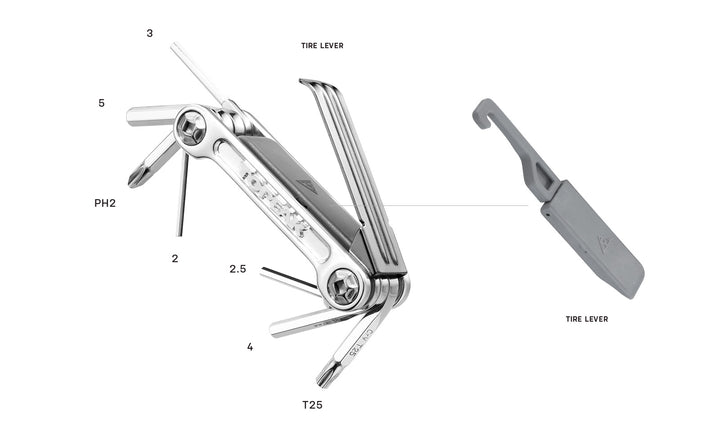 Topeak Mini 9 Pro - Juego de herramientas