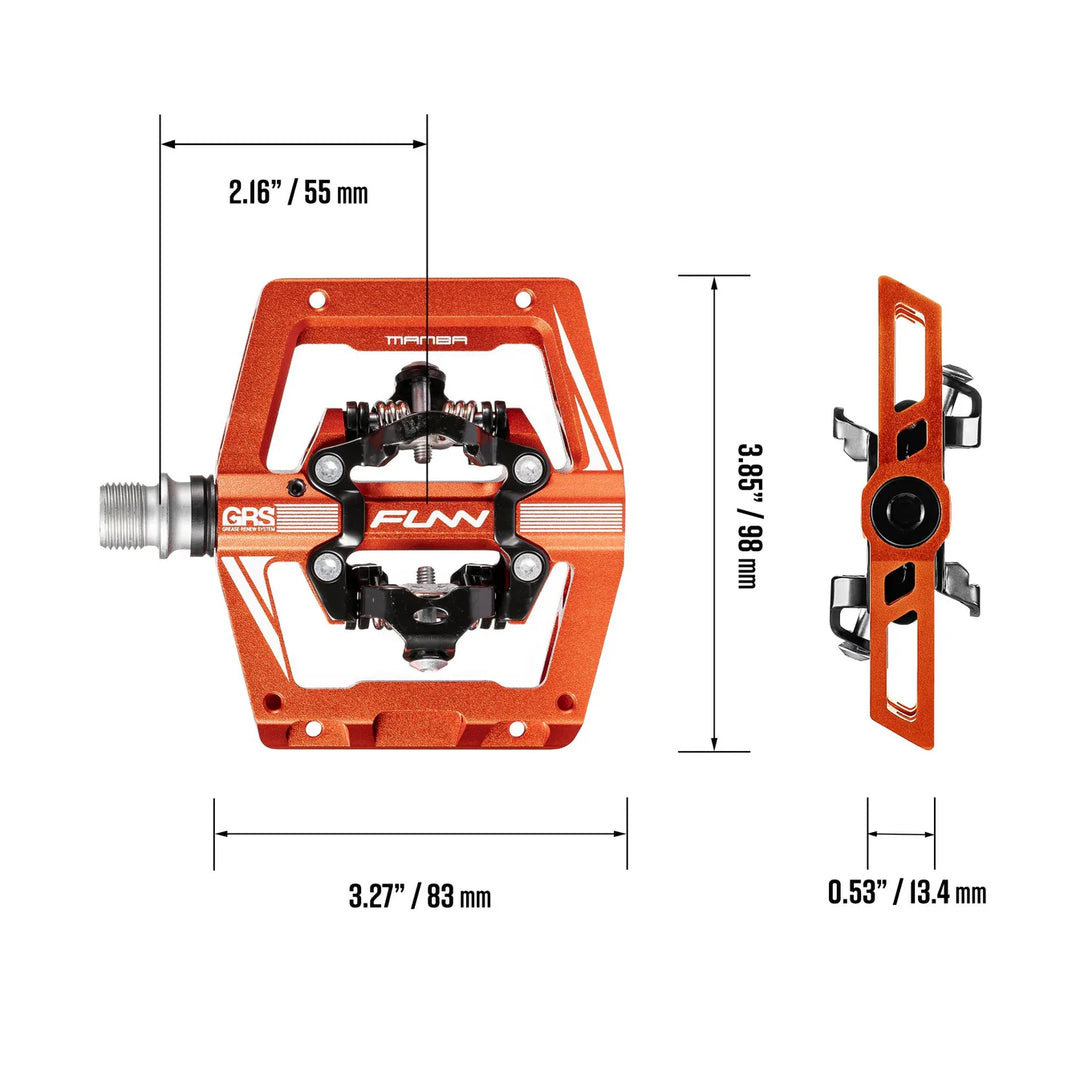 FUNN Mamba S Pedal - Orange