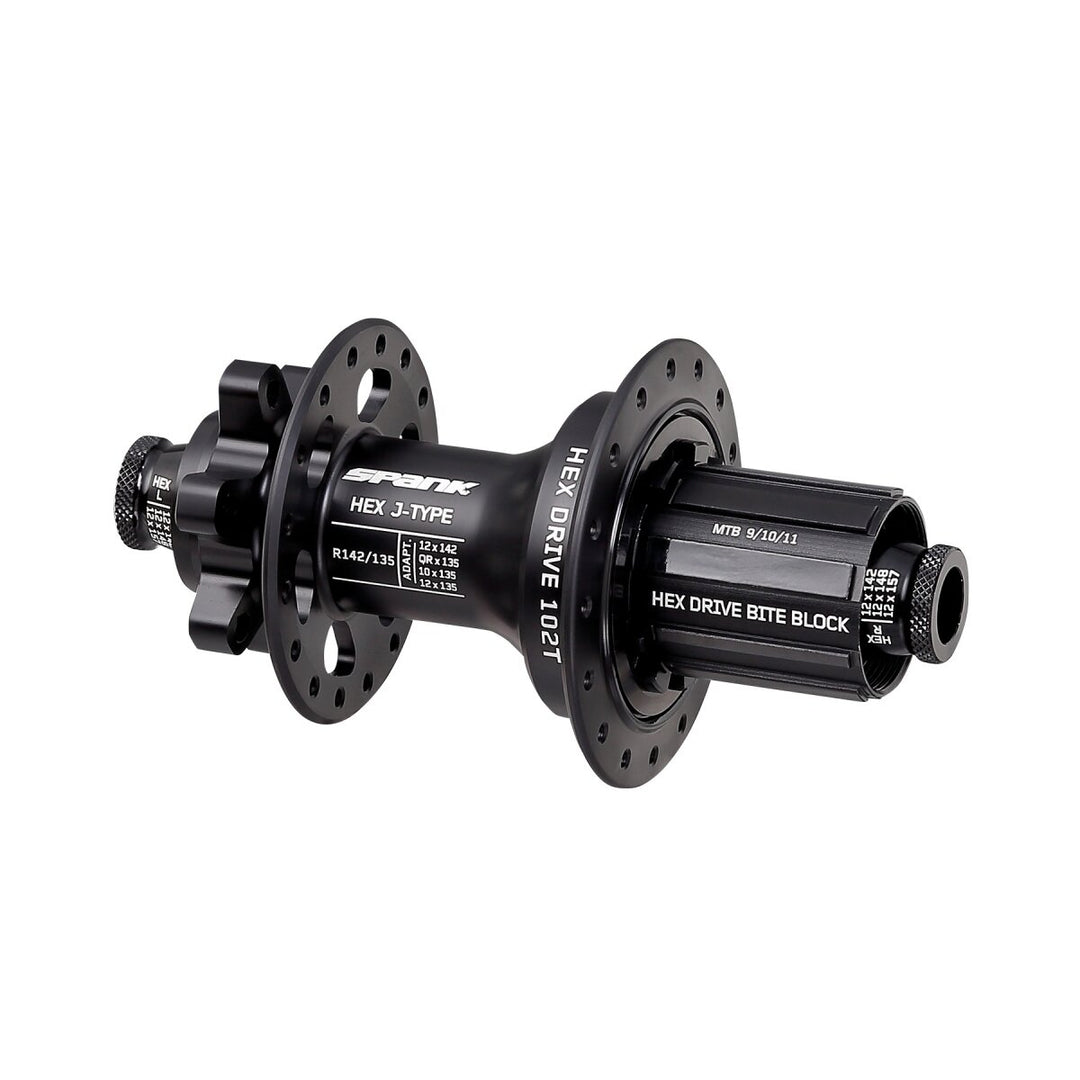 Maza Spank HEX R135/142 blank hub black 32H (NO FREEHB FITTED)