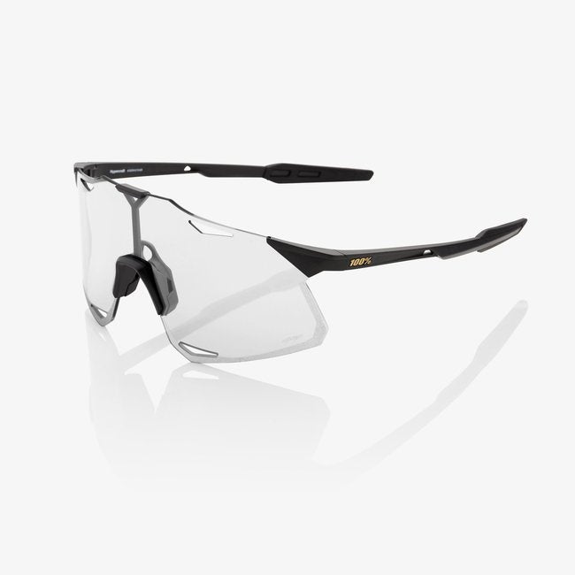 100% HYPERCRAFT® - Matte Black - Soft Gold Mirror + Clear Lens