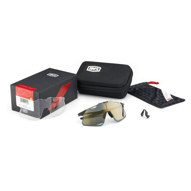 HYPERCRAFT® - Matte Stone Grey - HiPER Silver Mirror + Clear Lens