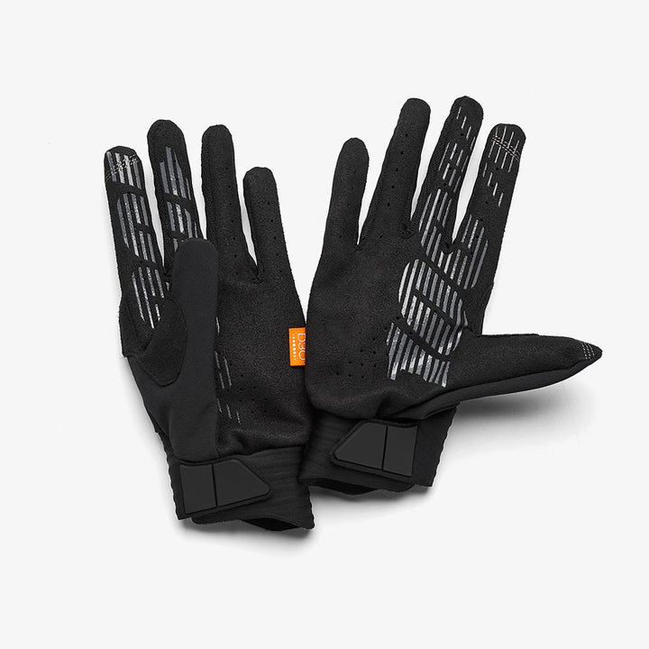 100% COGNITO D3O Guantes - Black/Charcoal