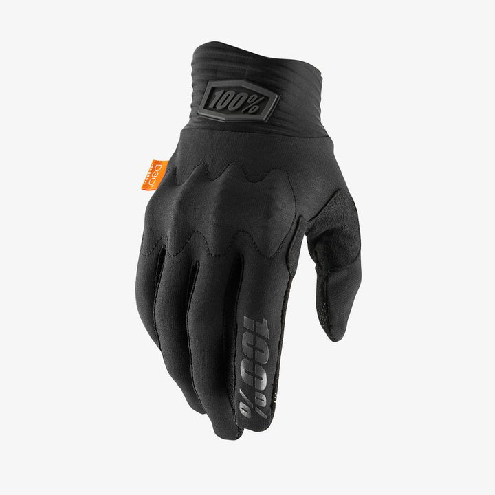 100% COGNITO D3O Guantes - Black/Charcoal