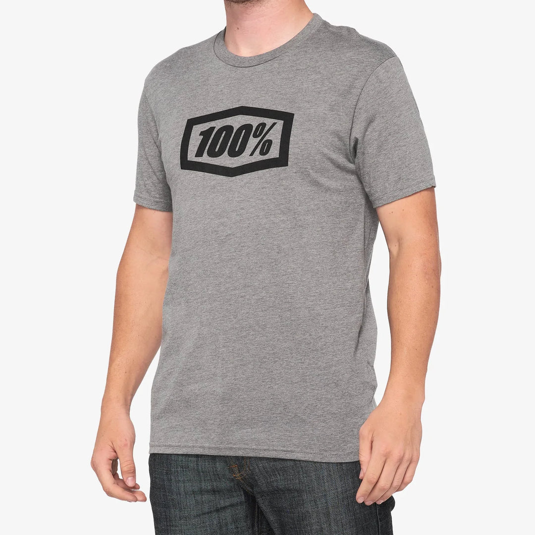 100% Icon T-Shirt - Heather Grey