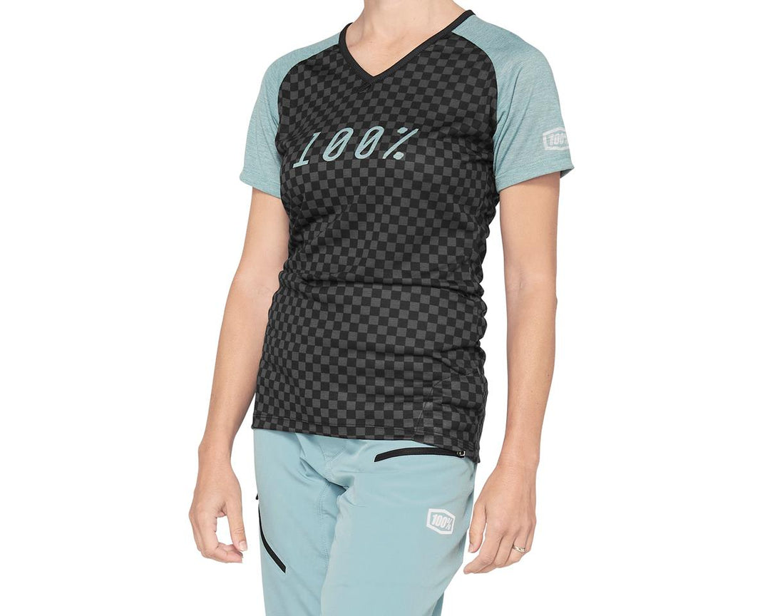 100% AIRMATIC Jersey Seafoam Checkers (Mujer)