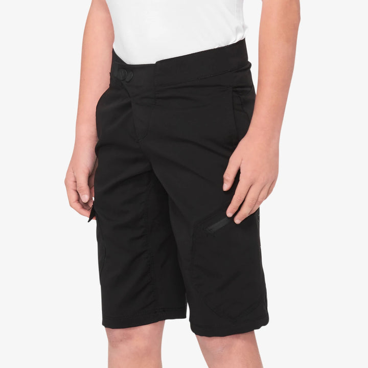 100% RIDECAMP Youth Shorts Black