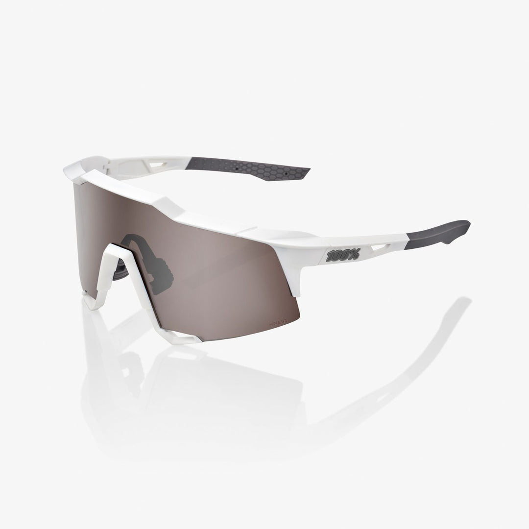 100% SPEEDCRAFT® - Matte White - Hiper Silver Mirror Lens