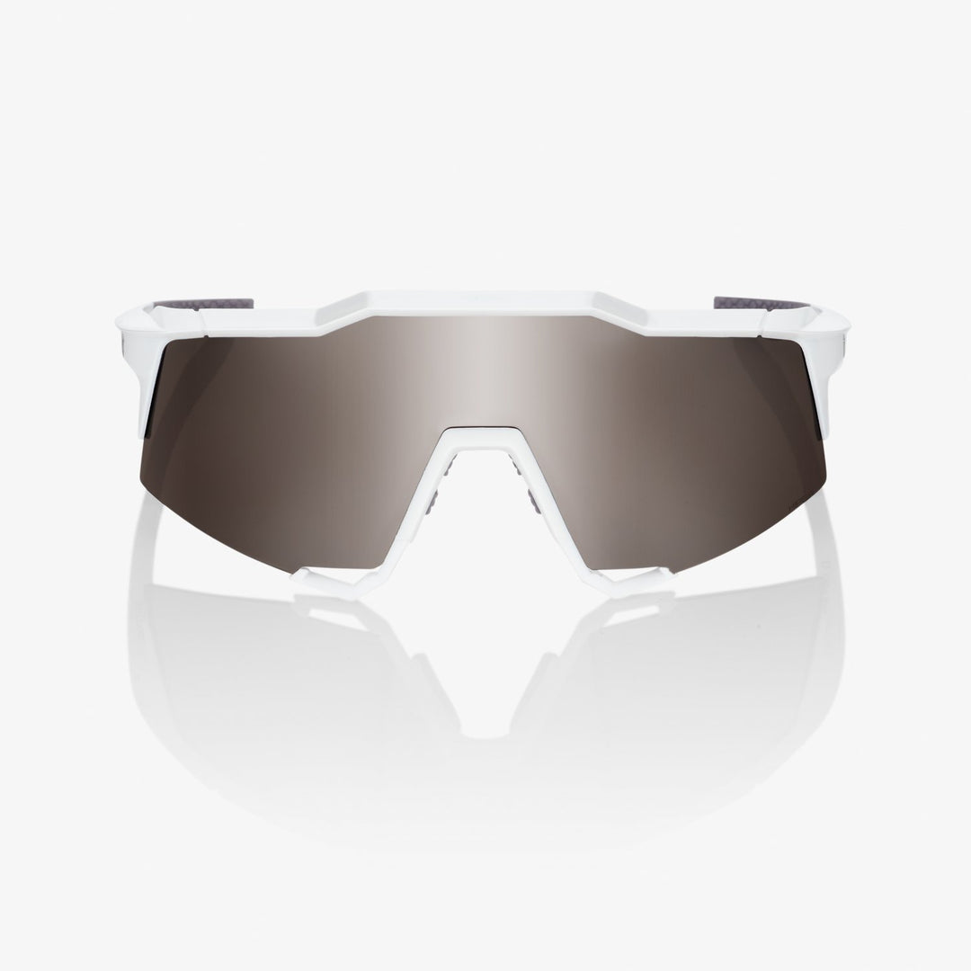 100% SPEEDCRAFT® - Matte White - Hiper Silver Mirror Lens