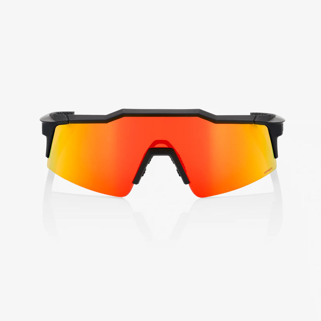 100% SPEEDCRAFT® SL - Soft Tact Black - Hiper Red Multilayer Mirror + Clear Lens