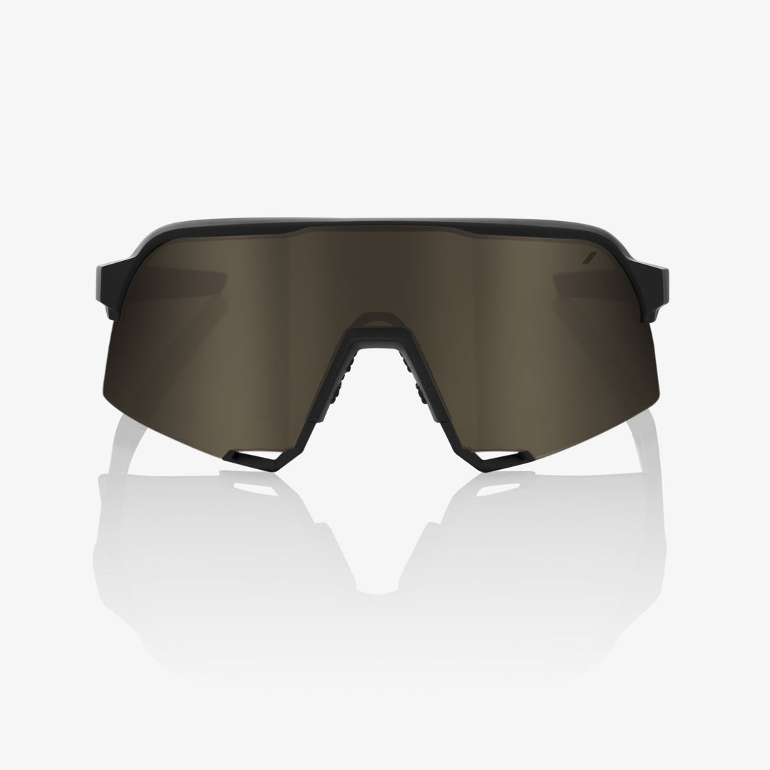 100% Lente S3™ - Soft Tact Black - Soft Gold Mirror + Clear Lens