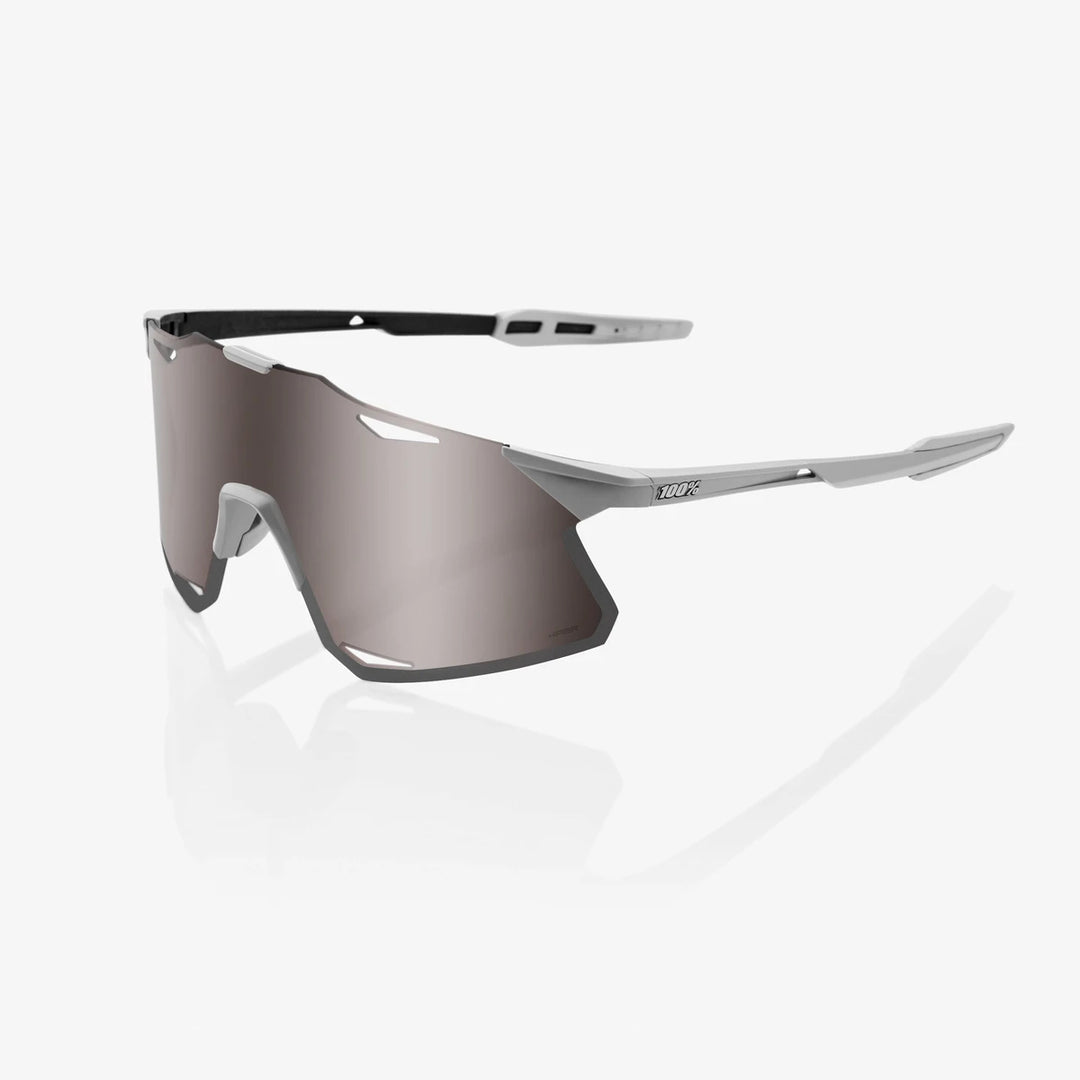 100% HYPERCRAFT® - Matte Stone Grey - HiPER Silver Mirror + Clear Lens