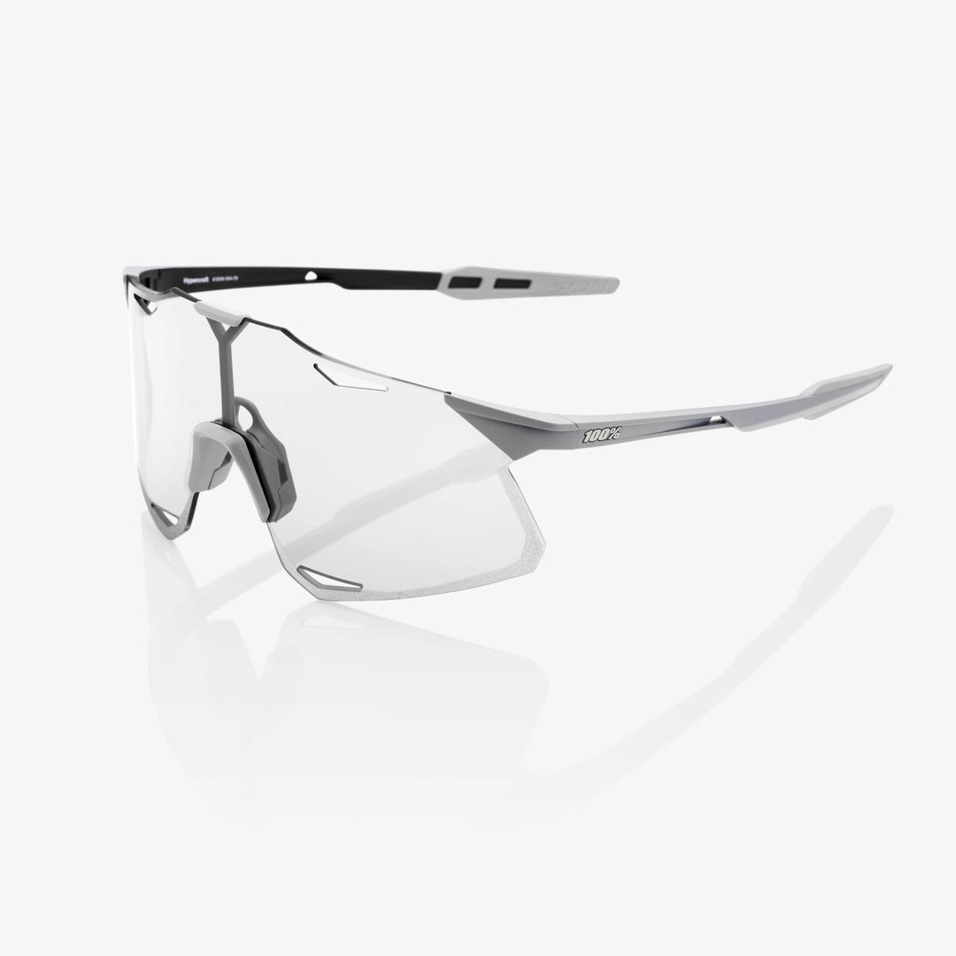 100% HYPERCRAFT® - Matte Stone Grey - HiPER Silver Mirror + Clear Lens