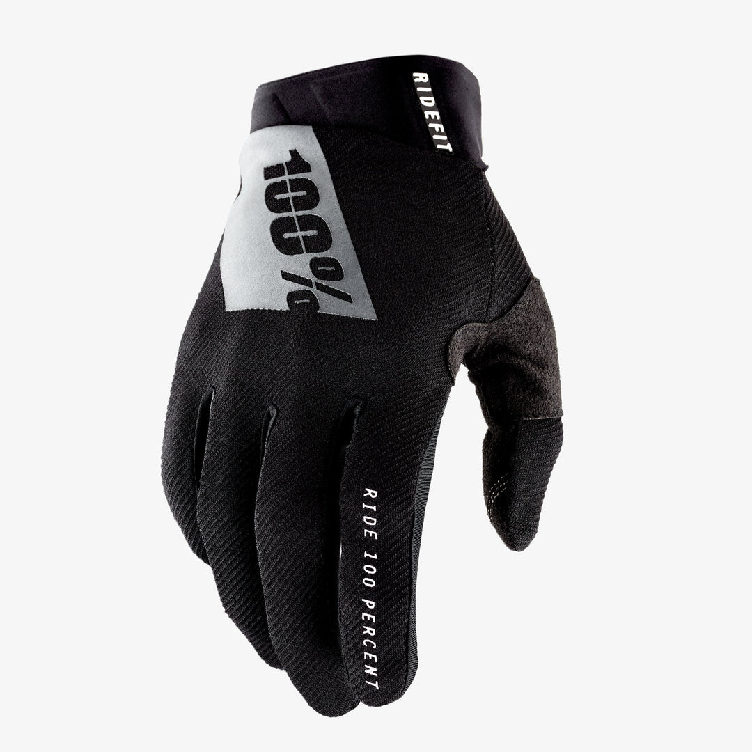 100% RIDEFIT Guantes - Black/White