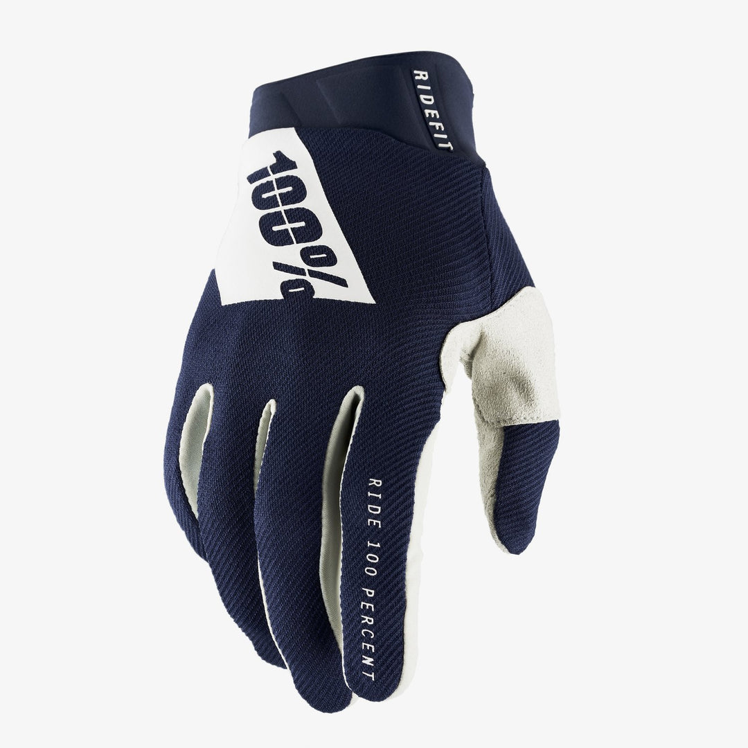 100% RIDEFIT Guantes - Navy/White