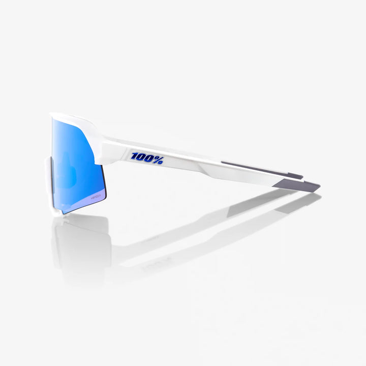 100% Lente S3™  - Matte White - HiPER® Blue Multilayer Mirror + Clear Lens