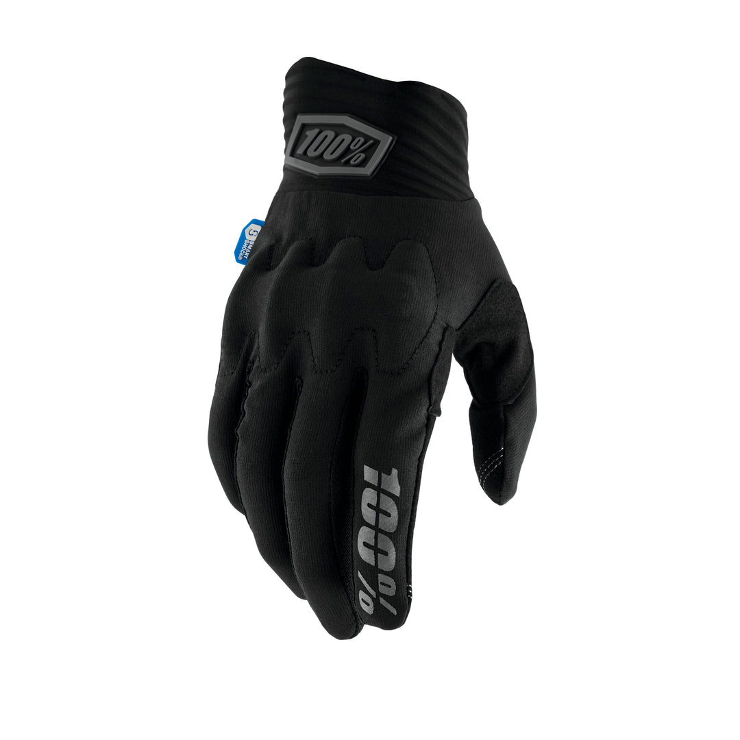 100% COGNITO SMART SHOCK Guantes - Black/Charcoal