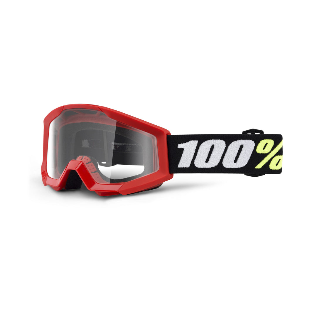 100% STRATA MINI Goggle Red - Clear