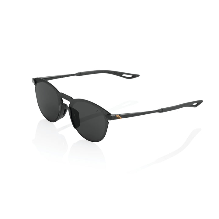 100% Legere Round - Polished Black - Smoke Lens