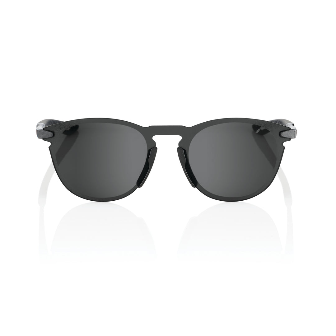 100% Legere Round - Polished Black - Smoke Lens