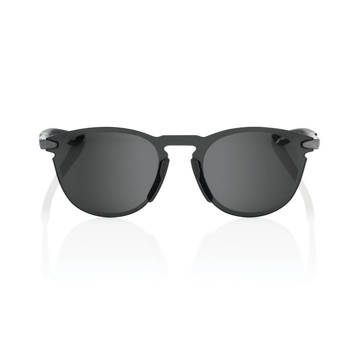 100% Legere Round - Polished Black - Smoke Lens