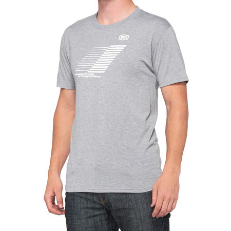 100% Helix Tech T-Shirt - Heather Grey