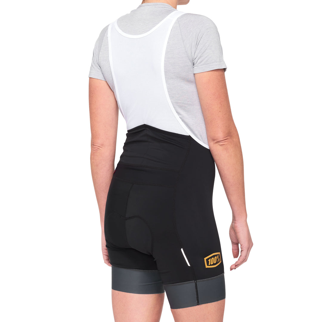 Exceeda Bib Shorts Black/Charcoal (Mujer)