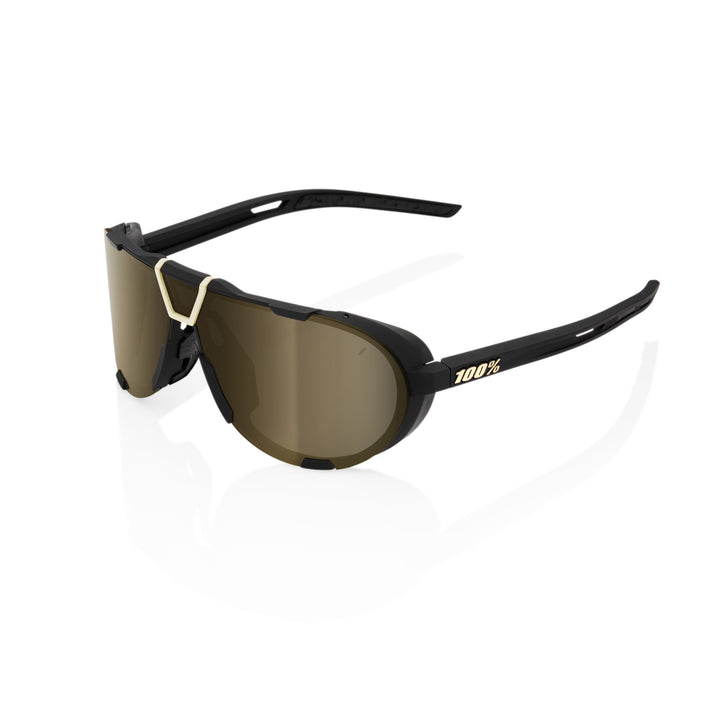 100% Westcraft - Soft Tact Black - Soft Gold Mirror Lens