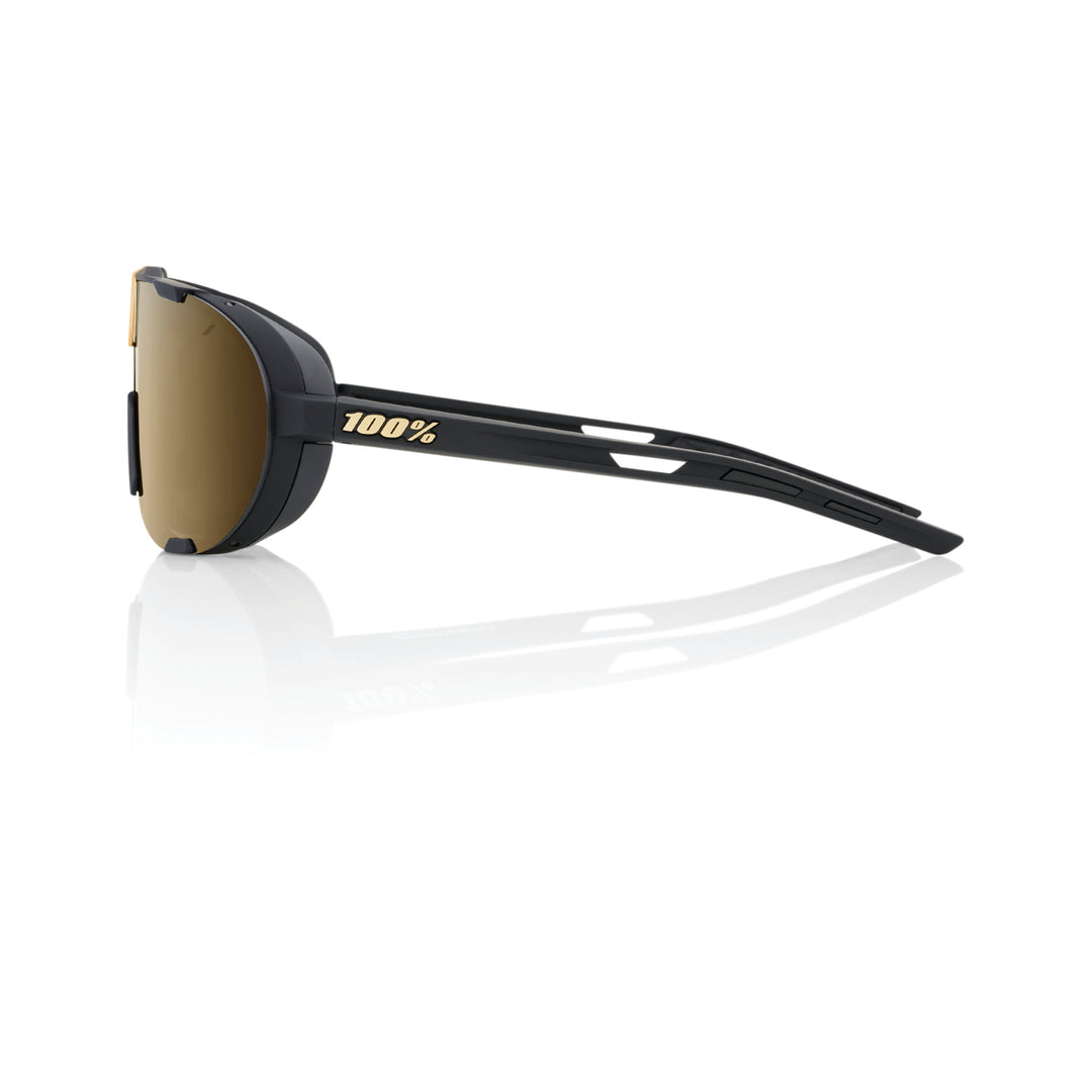 100% Westcraft - Soft Tact Black - Soft Gold Mirror Lens