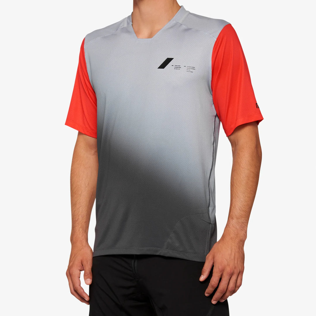 100% CELIUM Jersey - Grey/Racer Red