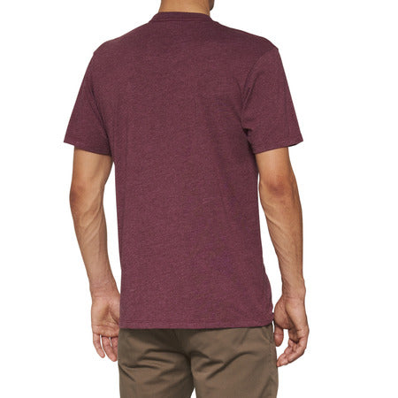 100% Icon T-Shirt - Maroon Heather