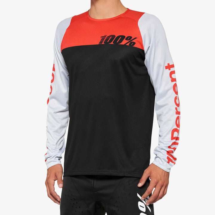 R-CORE Jersey - Black/Racer Red