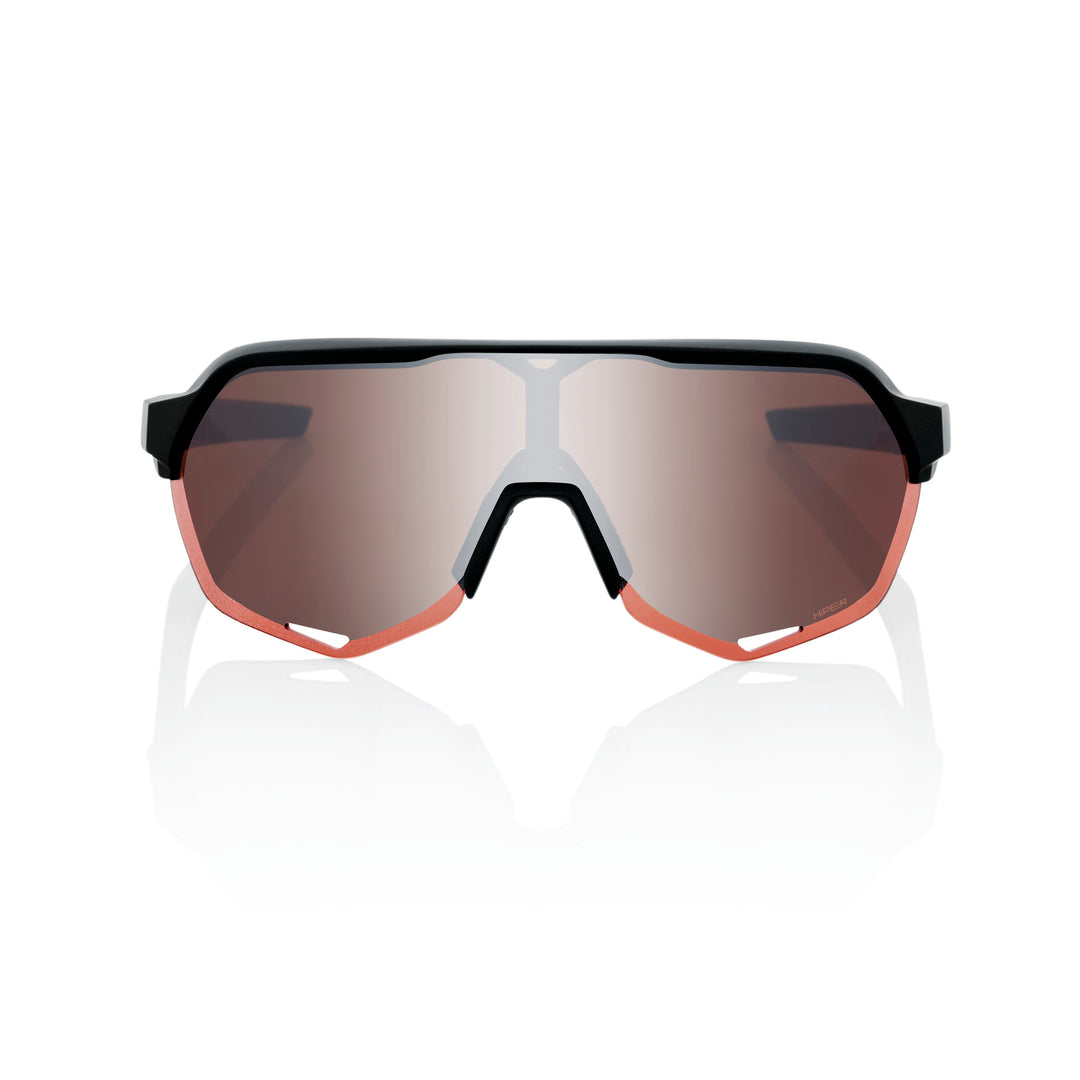 S2® - Soft Tact Black - Hiper Crimson Silver Mirror + Clear Lens