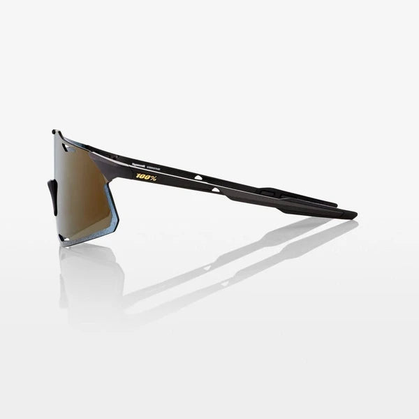 100% HYPERCRAFT® - Matte Black - Soft Gold Mirror + Clear Lens